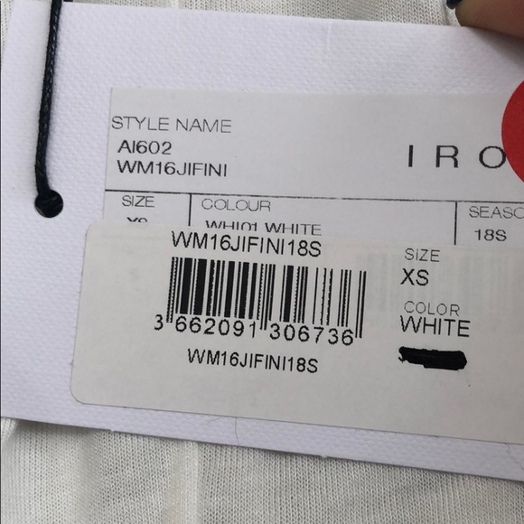 NEW • IRO • Jifini White Top Blouse XS - Picture 7 of 7